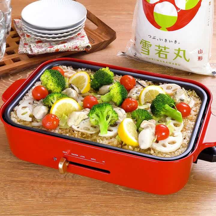 牡蠣と冬野菜の和風パエリア