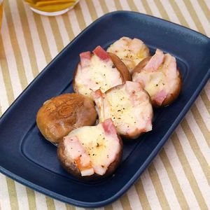 「しいたけのチーズ焼き」のレシピ動画