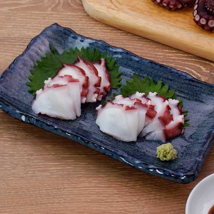 ゆでだこの切り方(刺身)