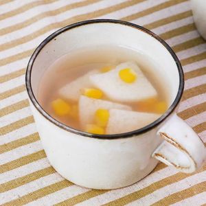 長芋とコーンの塩スープ