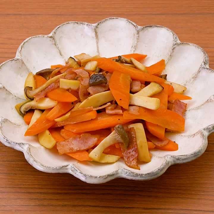 にんじんとエリンギのバター醤油炒め
