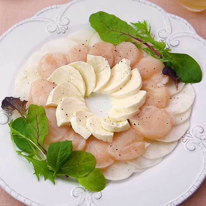 かぶと帆立のホワイトリースサラダ