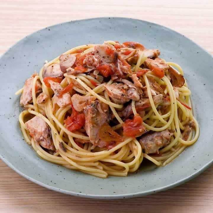 サバレモンパスタ