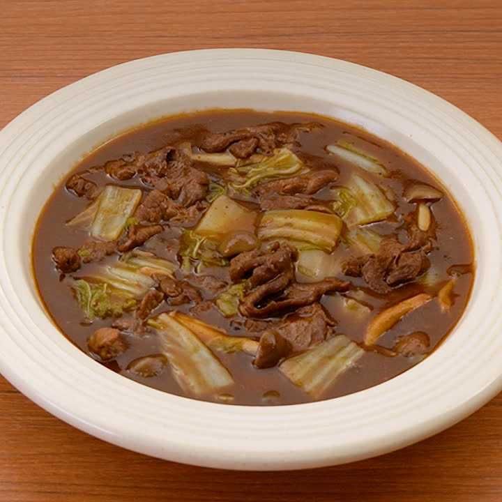 白菜のビーフシチュー