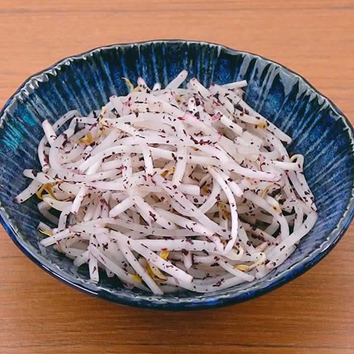 もやしのゆかり和え