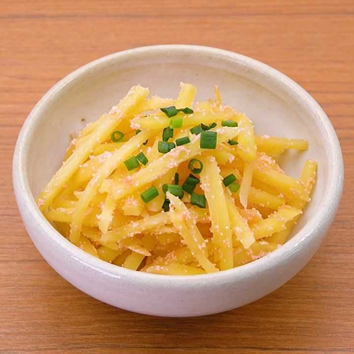 じゃがいもの明太きんぴら