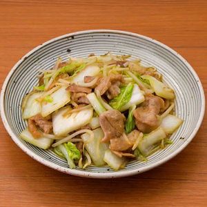 「豚肉と白菜のにんにくとろみ炒め」のレシピ動画