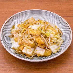 油揚げと白菜のとろみ炒め
