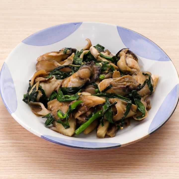 牡蠣の味噌炒め