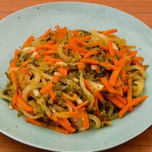 大根とにんじんの高菜炒め