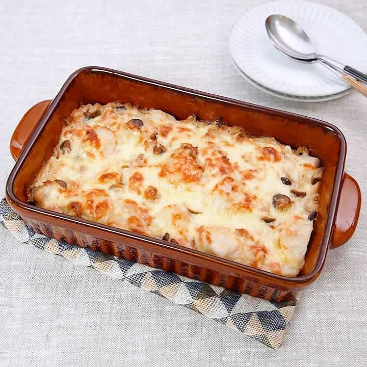 ひき肉と里芋の味噌グラタン