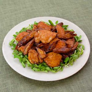 鶏肉とごぼうの甘酢がらめ