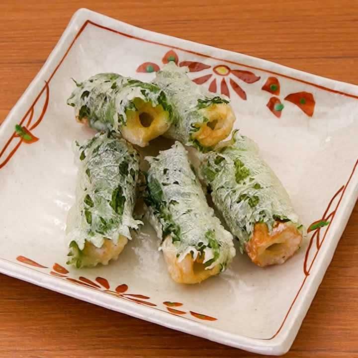ちくわと大葉の天ぷら
