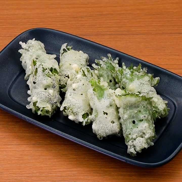 大葉とチーズの天ぷら