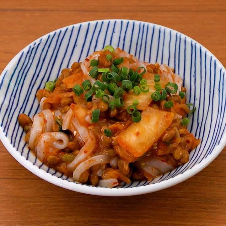 キムチイカ納豆