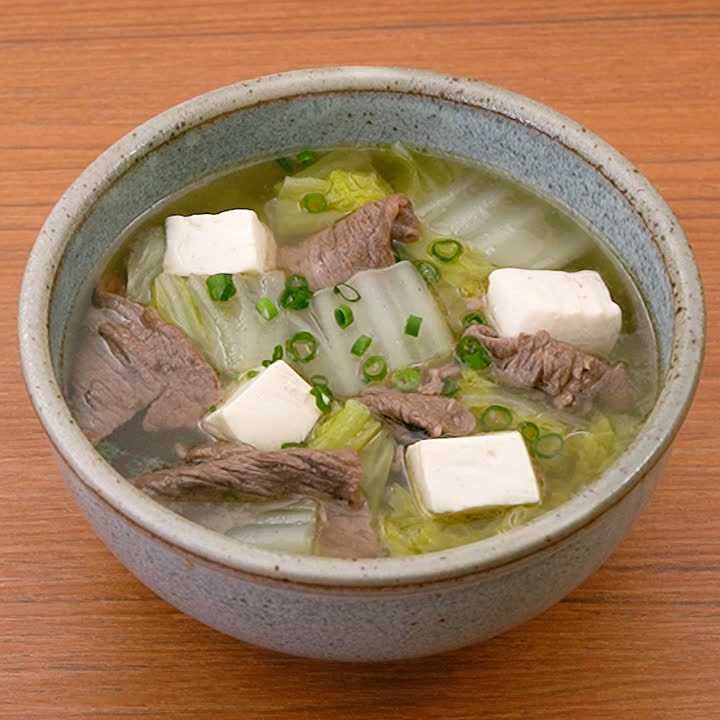 牛肉と白菜のスープ
