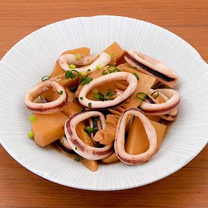 イカとたけのこの煮物