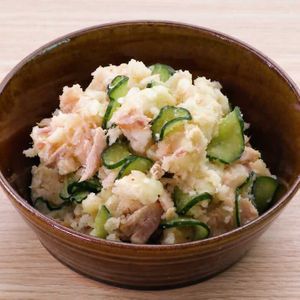 「ツナ明太ポテトサラダ」のレシピ動画