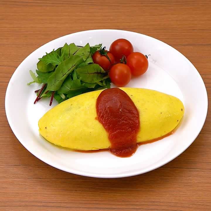 ほうれん草のミートオムレツ