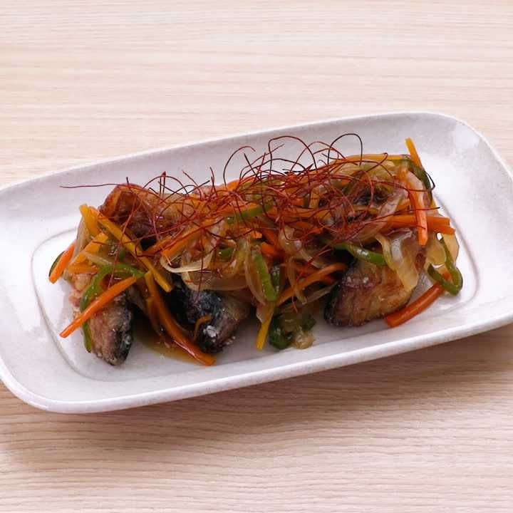 サバの黒酢あんかけ