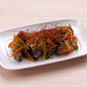 「サバの黒酢あんかけ」のレシピ動画