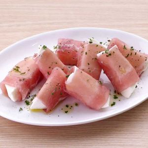 「モッツァレラチーズの生ハム巻き」のレシピ動画