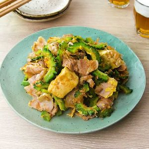 「めんつゆでゴーヤーチャンプルー」のレシピ動画