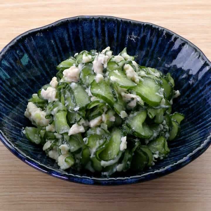 きゅうりの酒粕和え