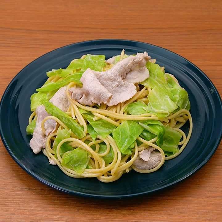 冷しゃぶのマヨサラダパスタ