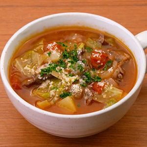 「牛肉のミネストローネ」のレシピ動画