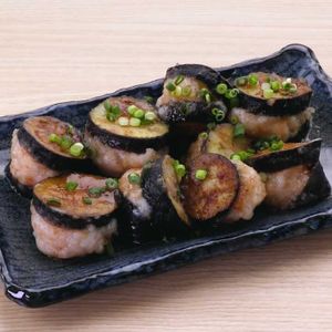 「なすとえびのはさみ煮」のレシピ動画