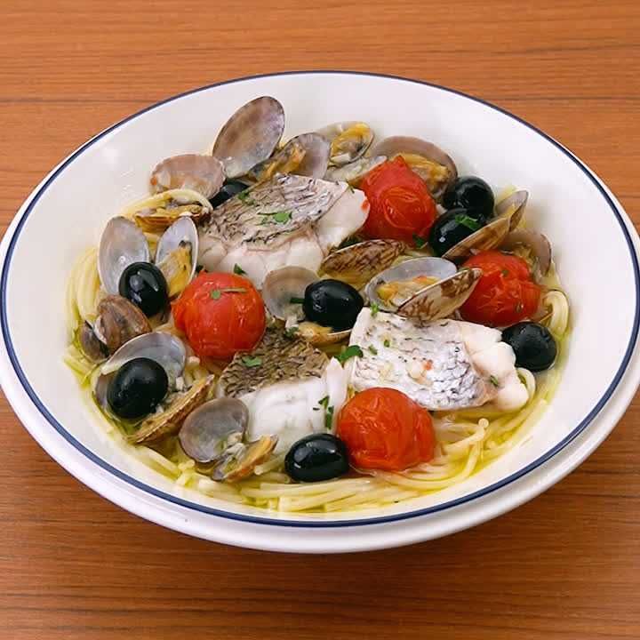 アクアパッツァのスープパスタ