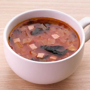 「ほうれん草入りミネストローネ」のレシピ動画