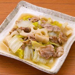 「豚バラ白菜とれんこんのとろみ煮」のレシピ動画