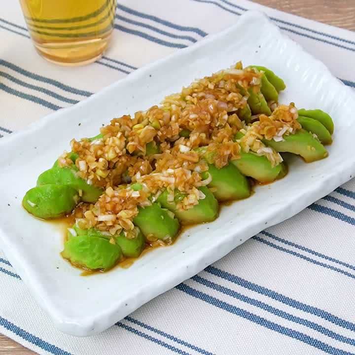 アボカドのレンジ蒸し