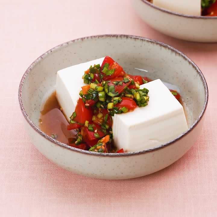 ピリ辛トマト温奴