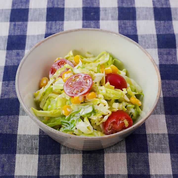 キャベツとコーンのコールスロー