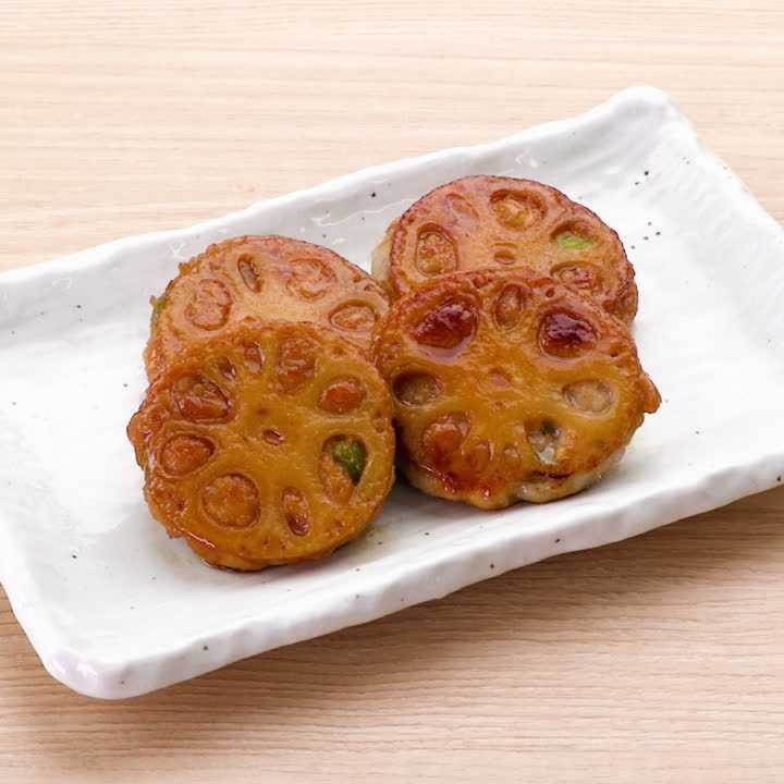 枝豆入りれんこん甘辛つくね