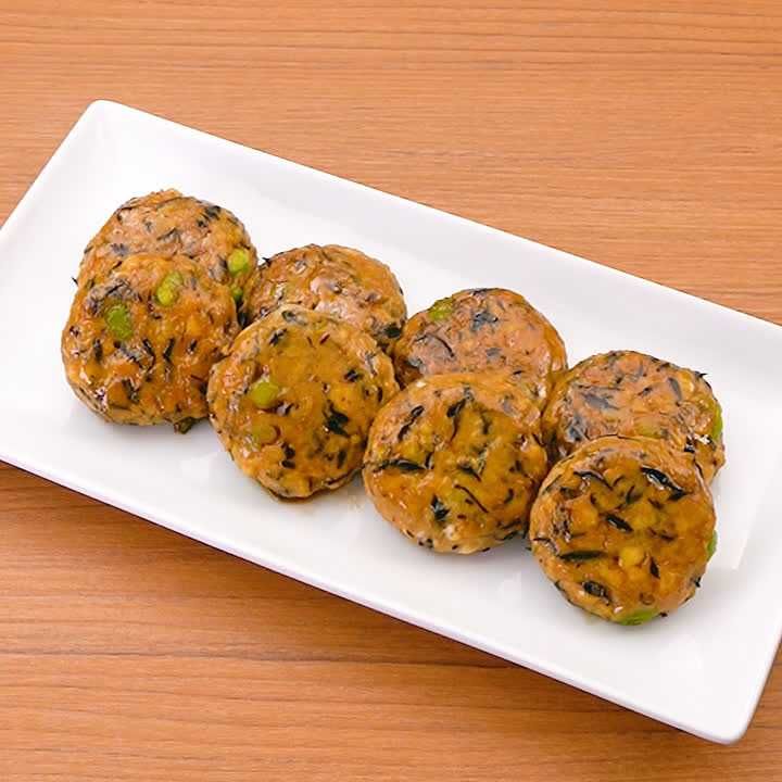 ひじきと枝豆のつくね