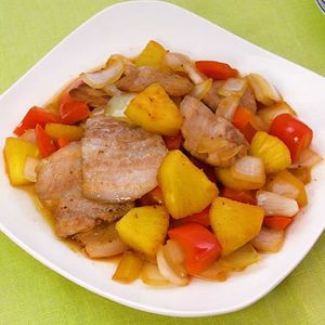 「豚肉とパイナップルの炒め物」のレシピ動画