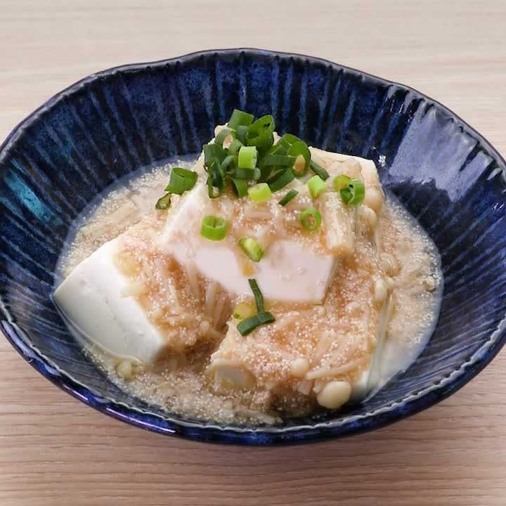 豆腐の明太あんかけ