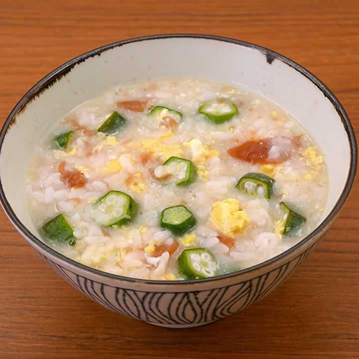 オクラ雑炊