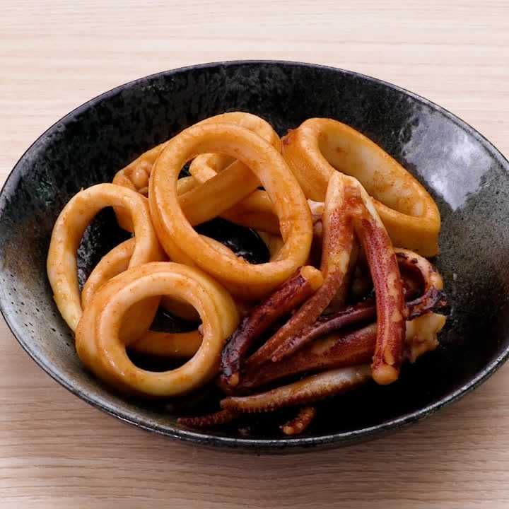イカのピリ辛焼き