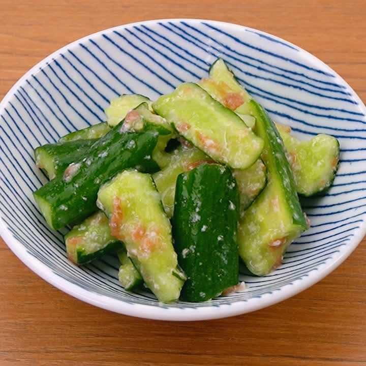 きゅうりの梅塩麹あえ