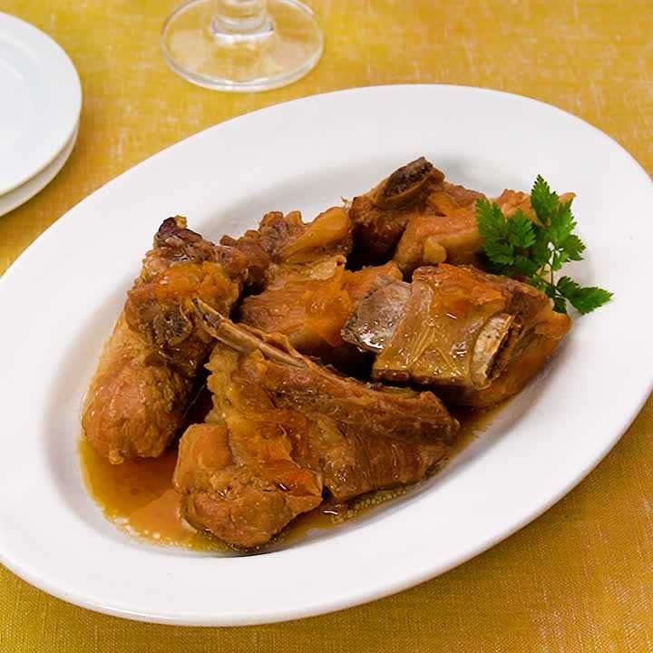 スペアリブのマーマレード煮