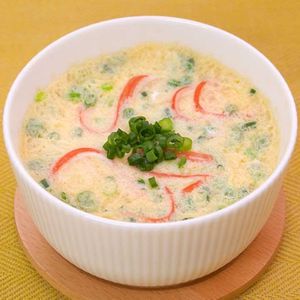 「レンジでふわふわ茶碗蒸し」のレシピ動画