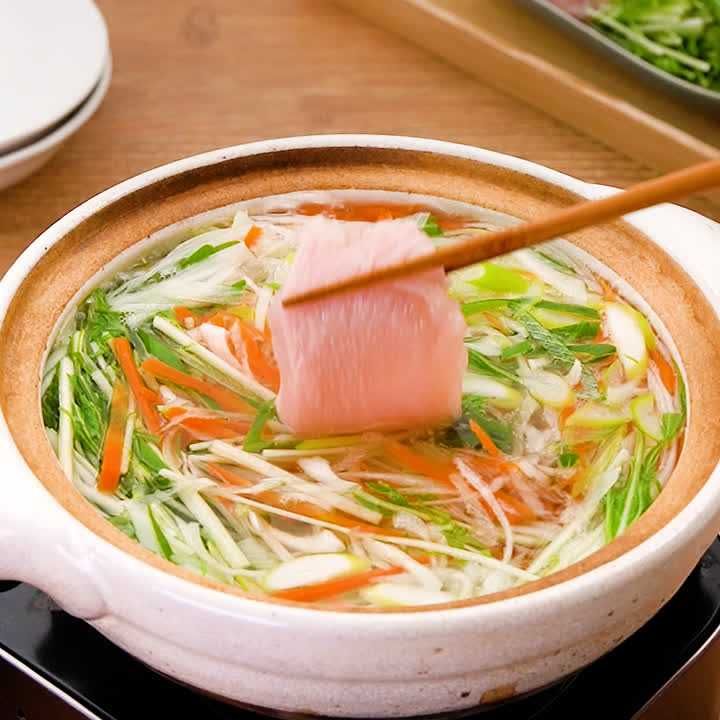 鶏むね肉のしゃぶしゃぶ