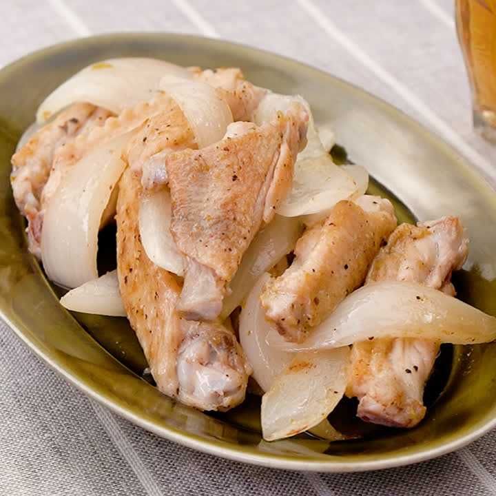 鶏スペアリブの柚子胡椒炒め