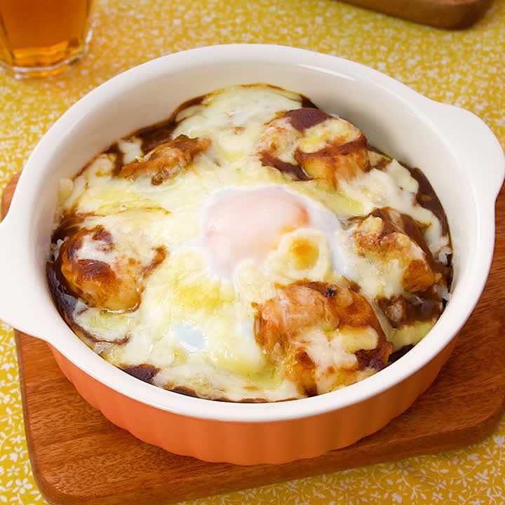 えびとほたての焼カレー