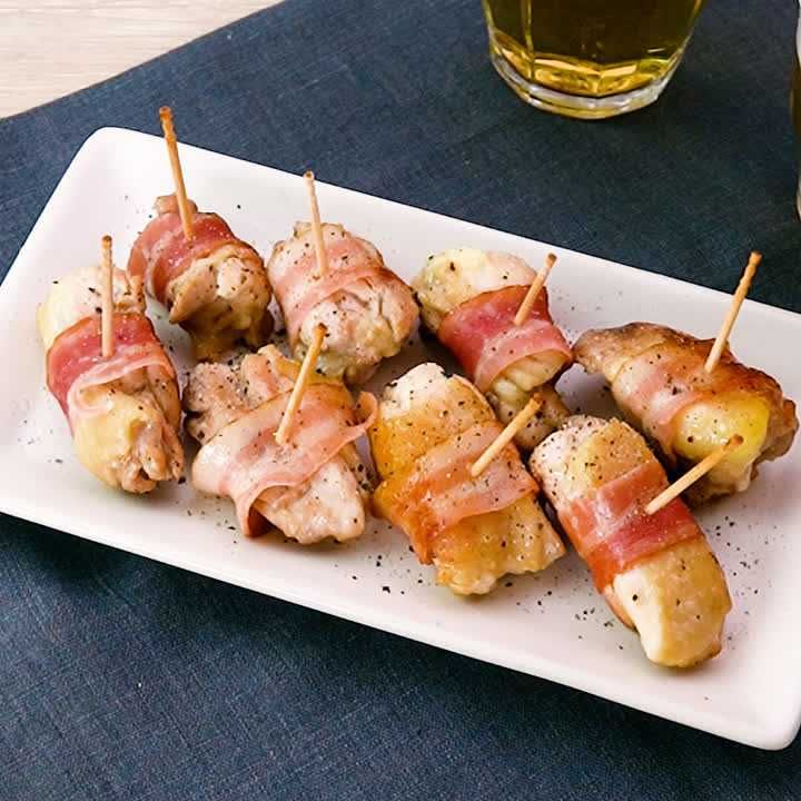 鶏肉のベーコン巻き